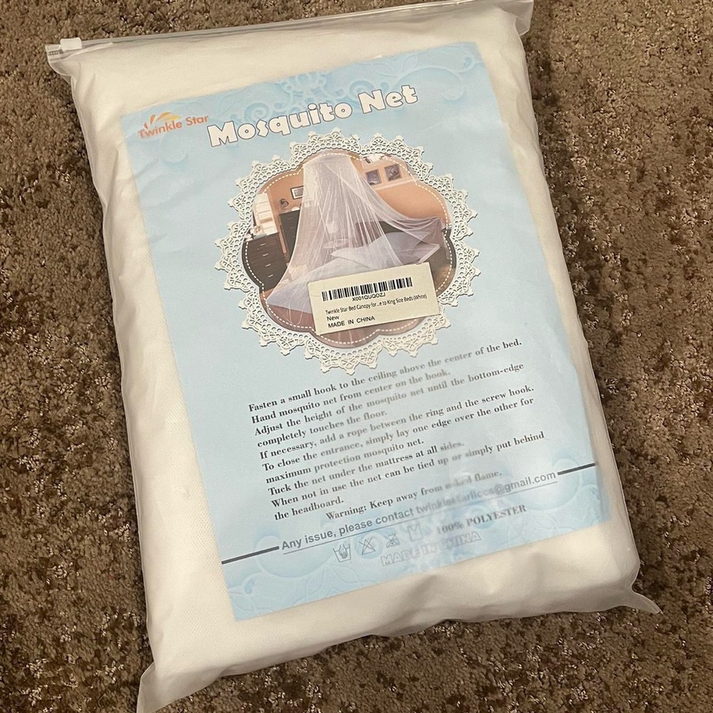 White Mosquito Net by Twinkle Star